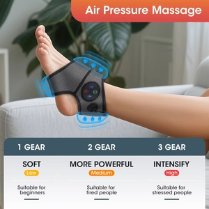 Slimme verwarmings- en vibratie-airpressure enkelwrap massagegordel compressie voetmassager met warmte - Product Image 3