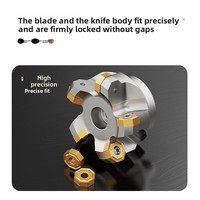 NC45HX0906 45 Disque de fraisage rapide double face Lames d'outils de fraisage OEM/ODM Personnalisable Matériau 42MoCr Brillant KONT 55HRC