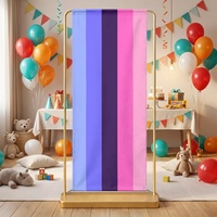 Décor de fond personnalisé motif arc-en-ciel gay avec impression omnisexe, idéal pour la mise en page de cérémonies, ornement photo de studio