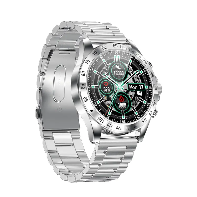 Montre intelligente d'affaires LW09 montre intelligente de sport de données de plongée de natation en acier inoxydable 316 de haute qualité pour homme