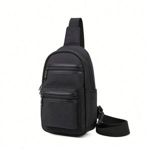 Sac de poitrine imperméable en nylon pour homme, sac de voyage à bandoulière tendance, sac à dos promotionnel pour homme - Product Image 2