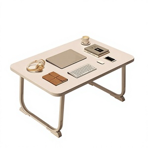 Bureau d'ordinateur pliable moderne Jiuyi YZS612 en MDF, support portable et réglable pour ordinateur portable, table de lit en bois pour la maison, le bureau et l'école - Product Image 3