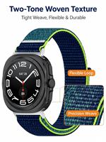 Bracelet de montre en nylon tressé de 22 mm pour Samsung Galaxy Watch Ultra 47 mm, bracelet magnétique pour montre connectée/ODM/OEM
