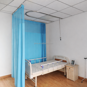 Tenda Ospedaliera, <span class=keywords><strong>Binario</strong></span> per <span class=keywords><strong>Tende</strong></span>, <span class=keywords><strong>Binario</strong></span> per Infusione Endovenosa, Asta Portaflebo in Alluminio, Pannello di Protezione a Parete - Product Image 2