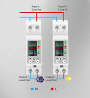 Tuya WiFi Smart Din Rail Energy Meter, Pemutus Sirkuit Perlindungan Tegangan Lebih dan Arus Lebih