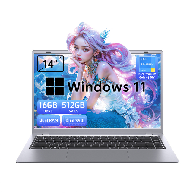 Factory OEM 15.6 Inch New Business Laptop Intel Pentium Gold 6500Y Windows 11 Pro Laptops Brand New Customised DDR4