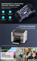 Printer Inkjet UV DTF Lingya 6 Warna Laris 2025, Otomatis dengan Pernis Putih, Ukuran Kecil A3UV untuk Kulit, Mug, PVC, Karton, Pencetakan Baru