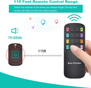 Pencari kunci pintar, perangkat pelacak GPS jarak jauh, pelacak kunci nirkabel alarm pribadi - Product Image 2