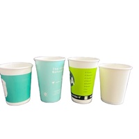 Couvercle de tasses en papier personnalisées jetables, pièces, avec manches, pour le café, pp