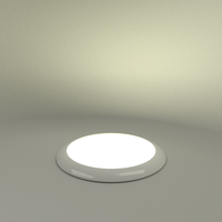 Plafonnier LED ultra-plat DAMAVO 7 pouces 10W Dimmable Blanc 12-24V Conforme aux normes de sécurité Éclairage intérieur automobile