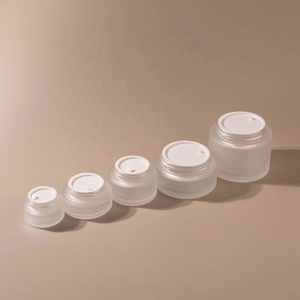 Reliable Quality Frosted <b>Glass</b> Jars Bamboo <b>Packaging</b> with Bamboo Lid Cosmetic <b>Glass</b> Jar - Product Image 5