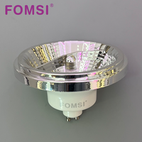 FOMSI 7W AR70 AR111 GU10 Spot LED avec couvercle en plastique et corps en aluminium, ampoule LED AR111 AC85-265V