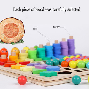 Mejor venta de la pesca magnética juego de matemáticas para niños mano practicando juguete de madera de venta al por mayor popul - Product Image 6