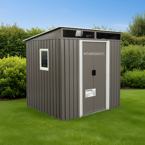 Casetta da Giardino in Metallo 6x5 Piedi, Acciaio Zincato con Finestra Trasparente, Modello W540S00011 - Product Image 2
