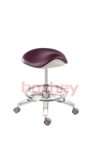 Tabouret de dentiste en cuir souple, chaise d'assistant dentaire, chaise mobile pour clinique, confortable