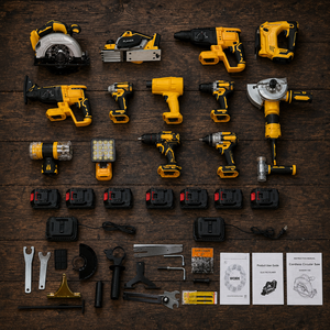 Kit combiné d'outils électriques sans fil à rendement élevé (ROI élevé) – Ensemble d'outils électriques multifonctionnels pour entrepreneurs professionnels et <span class=keywords><strong>location</strong></span> - Product Image 1