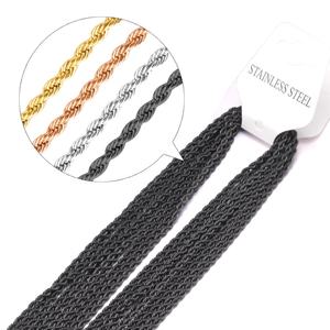 Cadena de Acero Inoxidable Personalizable al por Mayor, Resistente al Agua, con Diseño de Serpiente, Chapada en Oro de 18K PVD - Product Image 6