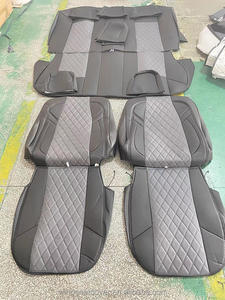 Set completo di alette protettive per rivestimenti dei sedili <span class=keywords><strong>a</strong></span> cinque posti in PVC resistente perforato universale coprisedile auto - Product Image 3