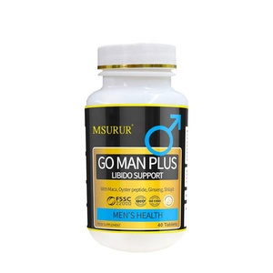 Healthy Go Men Plus Suppléments à base de plantes Comprimés de soutien de la libido naturelle avec Shilajit Maca Ginseng pour - Product Image 1