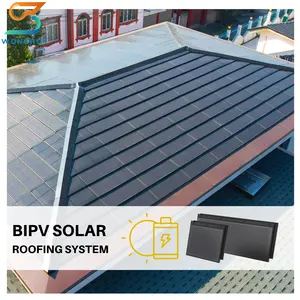 CE Europe Small Size 1260x480mm Solars chindel dachziegel Photovoltaik anlage 10kW 30kW 50kW Solars chind eln Solarmodule