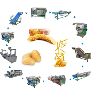 Deep Fried Snack Factory Making Equipment Automatic Frying Chip Snacks Production Line