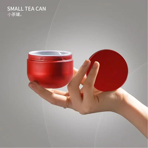 Mini boîte ronde créative en fer blanc scellée pour emballage de thé boîte de parfum à la menthe en métal plaqué noir pour bonbons biscuits au chocolat - Product Image 3
