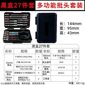 Multifunctional <b>Screwdriver</b> <b>Bit</b> And Socket <b>Set</b> Metric Drive Size 0.8 In Home Repair Tools - Product Image 2