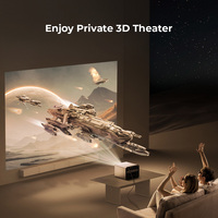Proyector LED Inteligente Portátil Byintek R90 con Android, WIFI, DLP, 4K, Full HD, 3D, IPTV, para Cine en Casa, Entretenimiento, Fiestas y Educación