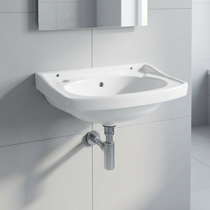 Hotel home pedestal basin wash hand basin with free standing sink bathroom ceramic single hole hotel WC bathroom - Product Image 6