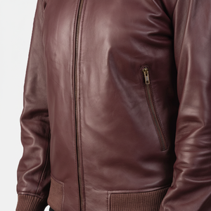 Veste en cuir PU formelle pour homme, coupe-vent, col montant, fermeture éclair - Product Image 1