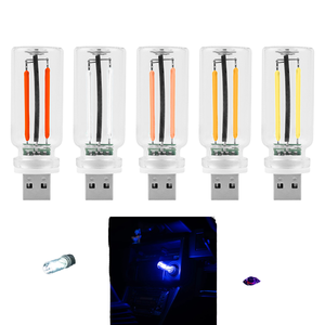 Kit de luz ambiental para coche Multicolor alimentado por USB Control táctil y cambio de Color automático Lámpara de decoración interior LED - Product Image 1
