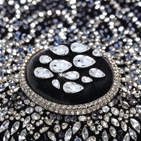 Strass à coudre en forme de goutte, à dos plat, en verre cristal brillant pour l'artisanat DIY, les robes et les accessoires vestimentaires
