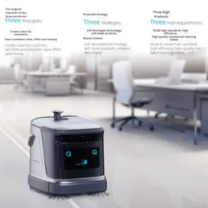Commercial Industrial Floor <b>Cleaning</b> Robot for Factory Mall & Workshop-Sweeping <b>Mopping</b> Dust Pusher - Product Image 2