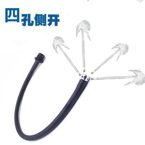 Многоразовая силиконовая черная Анальная трубка с конической и круглой головкой 150 см, высококачественный шланг для душа - Product Image 6