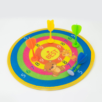 Jeu de fléchettes adhésives pour enfants, cible pliable en tissu, jeu de lancer, balles moelleuses, jouet interactif d'intérieur