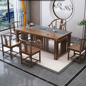 2025 nuovo tavolo da tè in stile cinese Kung Fu Set moderno ufficio in legno casa uso semplice soggiorno mobili - Product Image 4