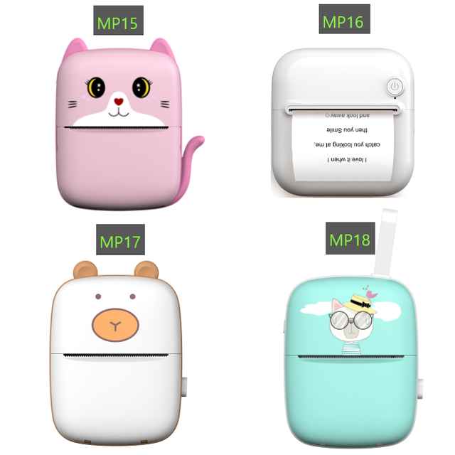 Portable Mini Printer Color,thermal Label Inkless Printer Mini,android Tablet with Thermal Printer for Flow Pack
