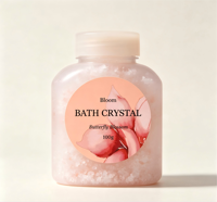 Étiquettes autocollantes rondes découpées, autocollants personnalisés pour cristaux de bain avec logo pour emballages d'articles de toilette de spa et d'hôtel
