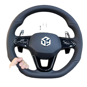 Volant en fibre de carbone forgée pour la modification et l'amélioration du volant du Volkswagen <span class=keywords><strong>Golf</strong></span> 8 GTI MK8 - Product Image 4