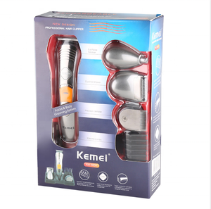 Kemei KM 580A Kit Completo Ricaricabile per Taglio <span class=keywords><strong>Capelli</strong></span>, Barba e Corpo, <span class=keywords><strong>Rasoio</strong></span> Elettrico e Trimmer per <span class=keywords><strong>Uomo</strong></span> - Product Image 4