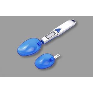 ช้อนตวงอิเล็กทรอนิกส์ 500 กรัม ความแม่นยำ 0.1 กรัม เครื่องชั่งดิจิตอลสำหรับชั่งชา เค้ก เครื่องประดับ สีฟ้า พลาสติก รุ่น CX-328A - Product Image 1