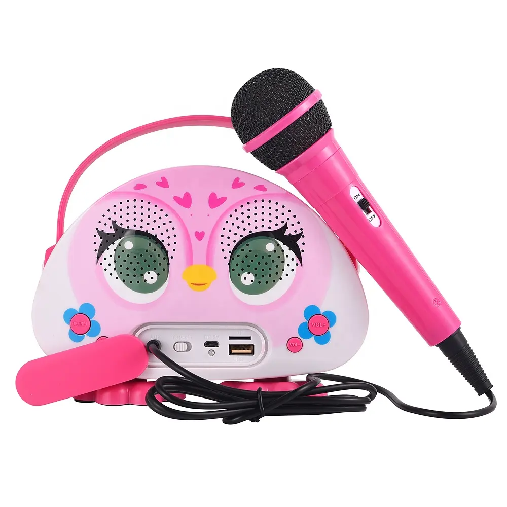 Klaar Voorraad Multifunctionele Kinderen Intelligente Educatief Karaoke Speaker Machine Video Engels Kid Verhaal Leren Met 2 Microfoons