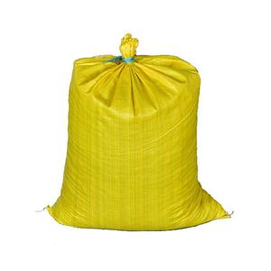 Sac tissé en PP coloré personnalisé de 50 kg, double pli, simple couture, pour farine, engrais, aliments pour animaux - Product Image 2