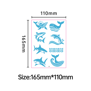 Nuovi stili di <span class=keywords><strong>tatuaggi</strong></span> temporanei con Glitter multicolore creativi per la pittura del corpo per bambini Set di adesivi regalo in carta - Product Image 6