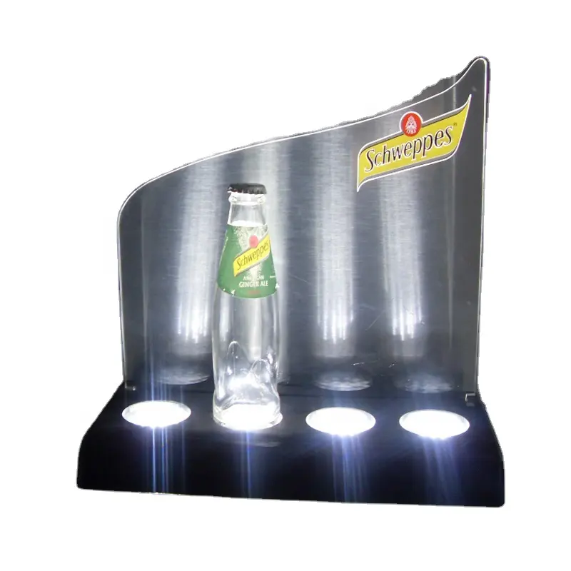 Bouteille d'alcool de brasserie Glorifier Base de bouteille d'éclairage LED à piles rechargeable
