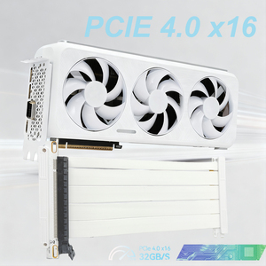 สายต่อการ์ดจอ PCIe 4 PCIe ความยาวปรับแต่งความเร็วสูงย้อนกลับได้4.0กับ <span class=keywords><strong>X16</strong></span> Riser - Product Image 3