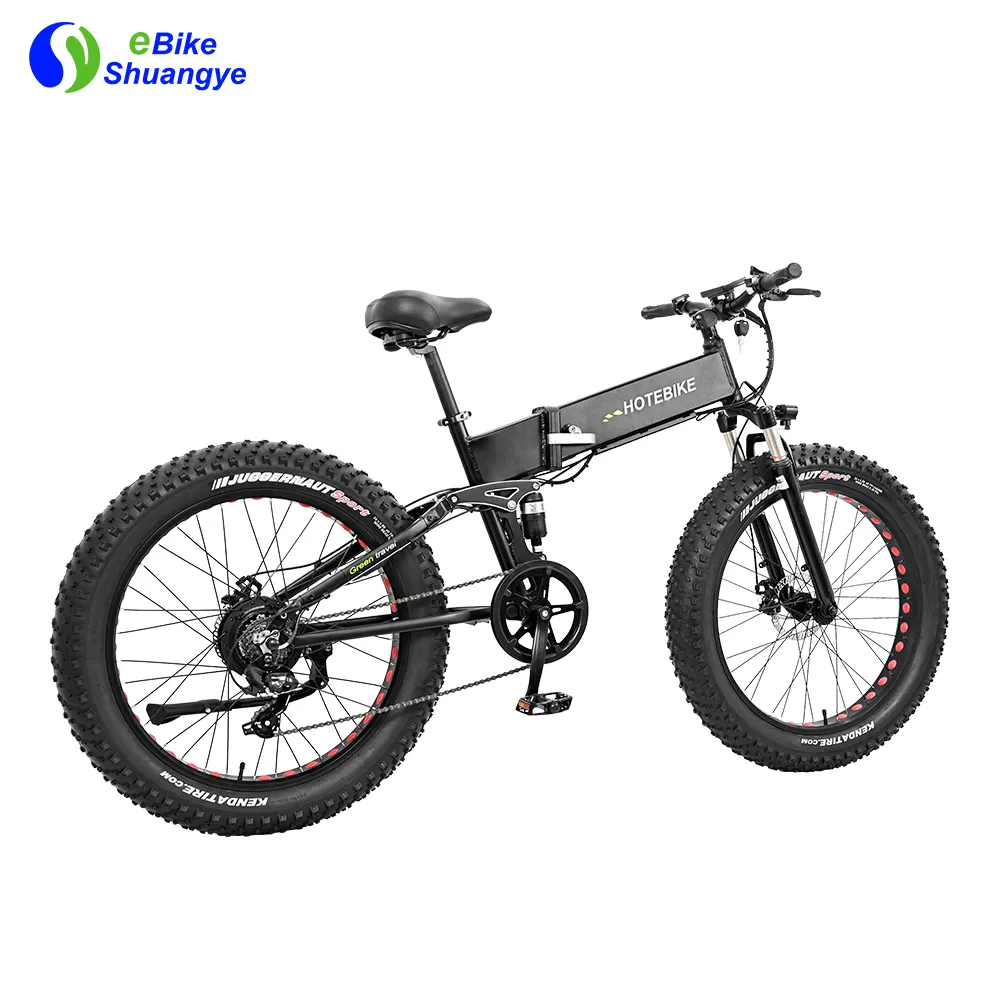 NEW SHUANGYE G4F26インチファットタイヤ折りたたみ式電動モペットバイク48V750W45 KM/H電動自転車屋外eバイク