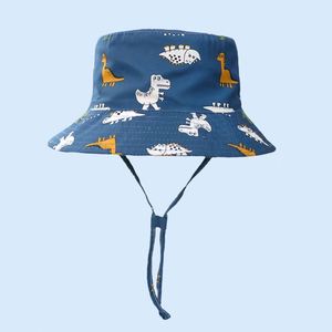 Sombrero de Pescador para Niños con Estampado de Dinosaurios, Sombrero para Bebés y Niños Pequeños, Protección UV - Product Image 4
