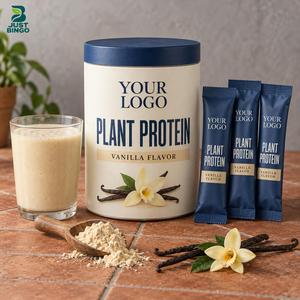 Producción al por mayor de proteína halal en polvo con etiqueta privada, logotipo personalizado y diseño de empaque para suministro de marca propia - Product Image 1