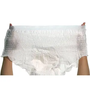 Pantalones de fijación para incontinencia ODM OEM, bragas gruesas y cómodas, tipo pañal para adulto, tela no tejida, desechables, estampadas, superficie seca